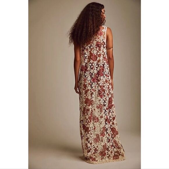 Free People Lilly Lace Maxi Dress Size XS - Picture 3 of 5